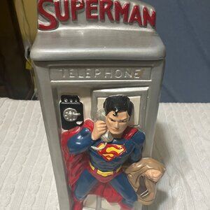 Vintage DC comic 1978 Superman Telephone booth cookie jar
